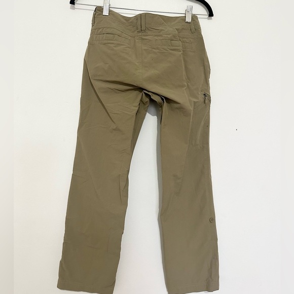 MARMOT Lobo's technical roll up cuffed hiking Pants women’s size 2 Tan color. - Picture 3 of 3